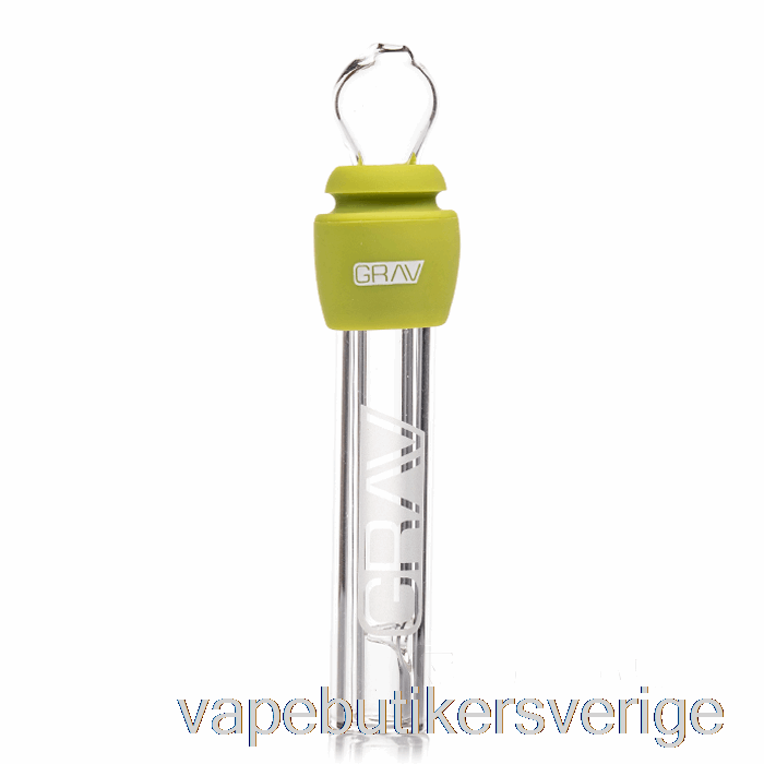 Vape Sverige Grav Glas Trubbig Med Silikon Avokadogrön